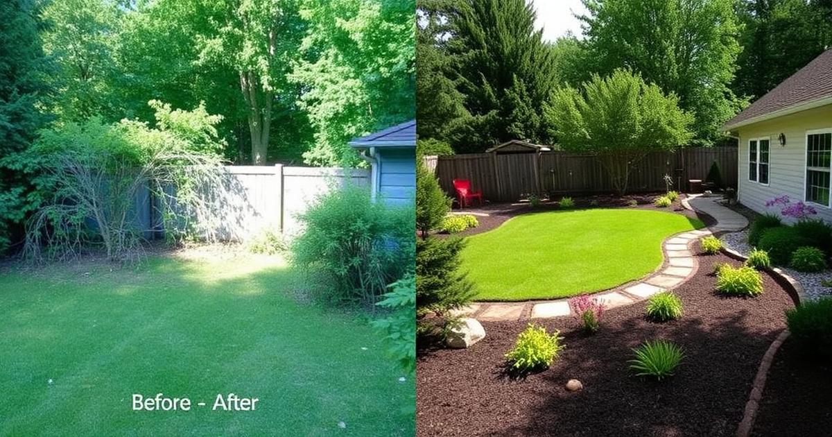 AI Backyard Makeover: Before and After Transformations