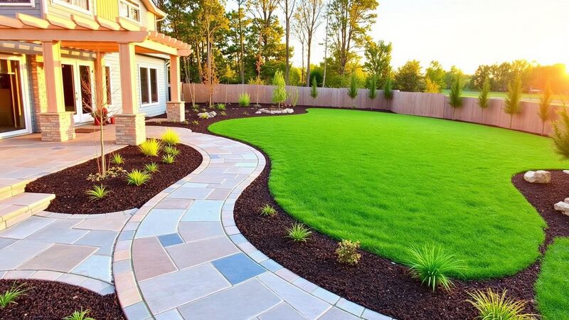Landscape remodel in progress